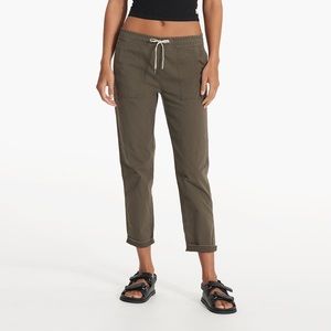 Casual Olive Green Women's Pants